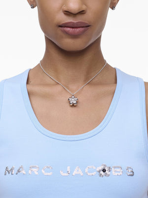 The Daisy Balloon Light Antique Silver Necklace