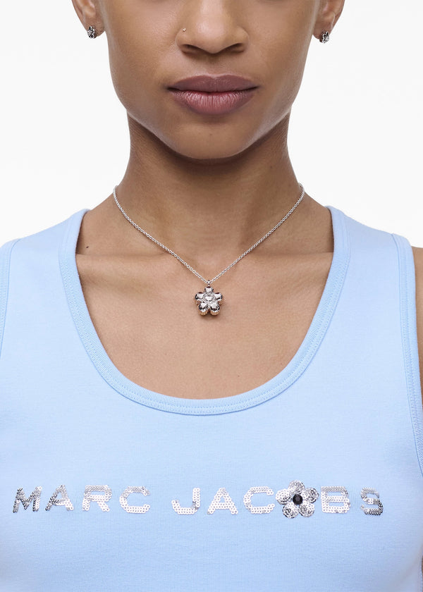 The Daisy Balloon Light Antique Silver Necklace