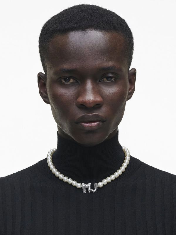 The Marc Jacobs Balloon Pearl Silver Necklace