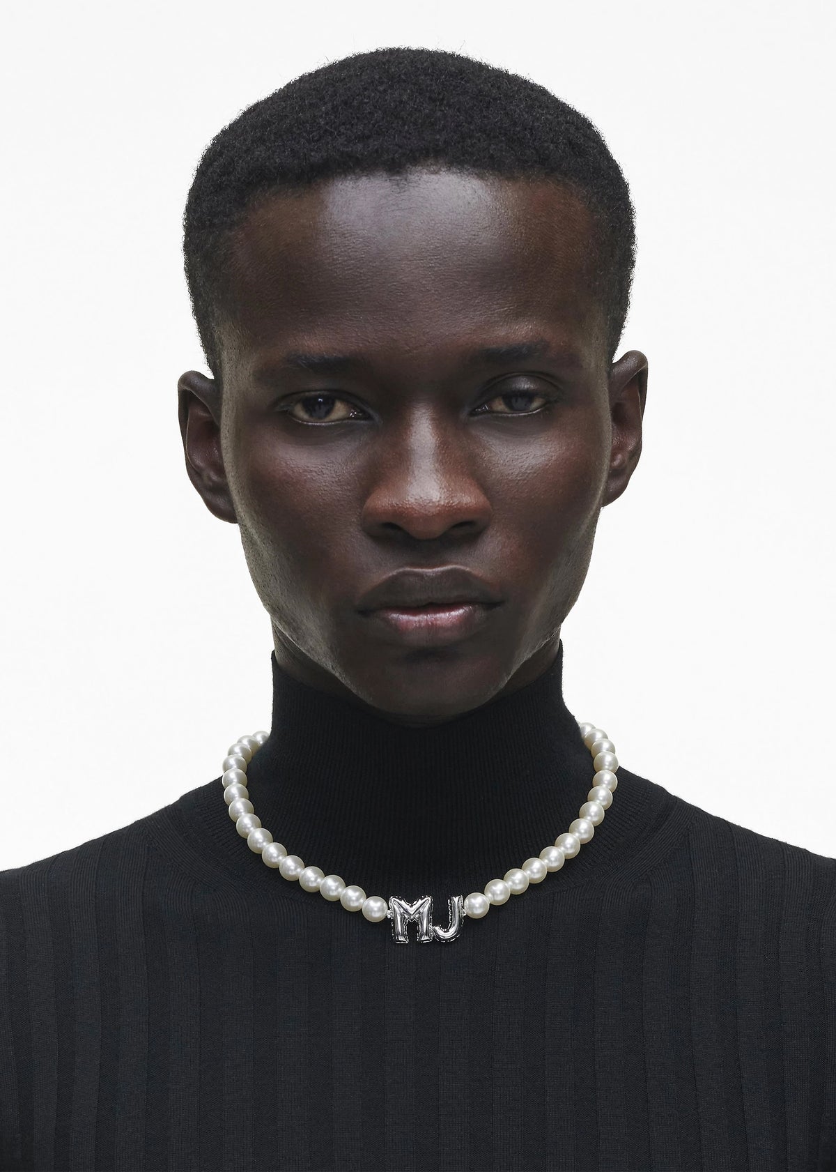 The Marc Jacobs Balloon Pearl Silver Necklace