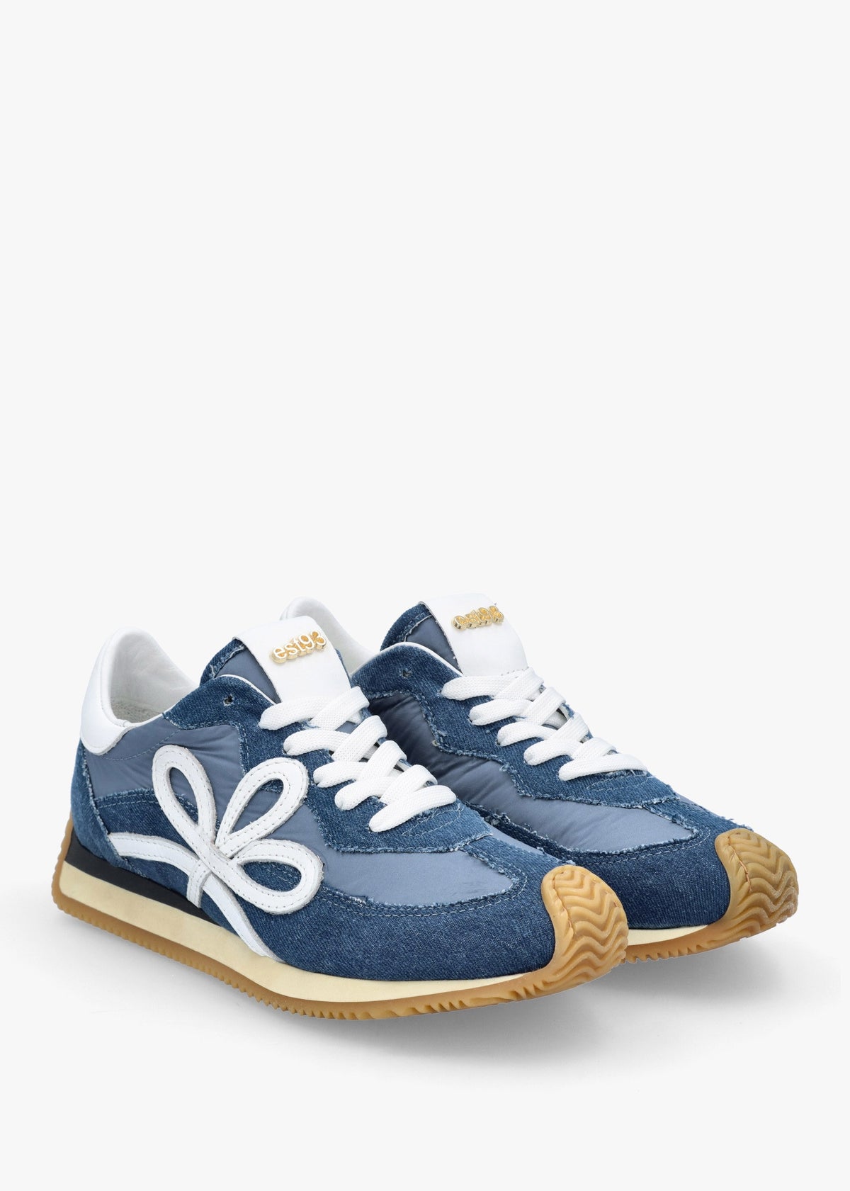 Movie Denim & Nylon Runner Trainers
