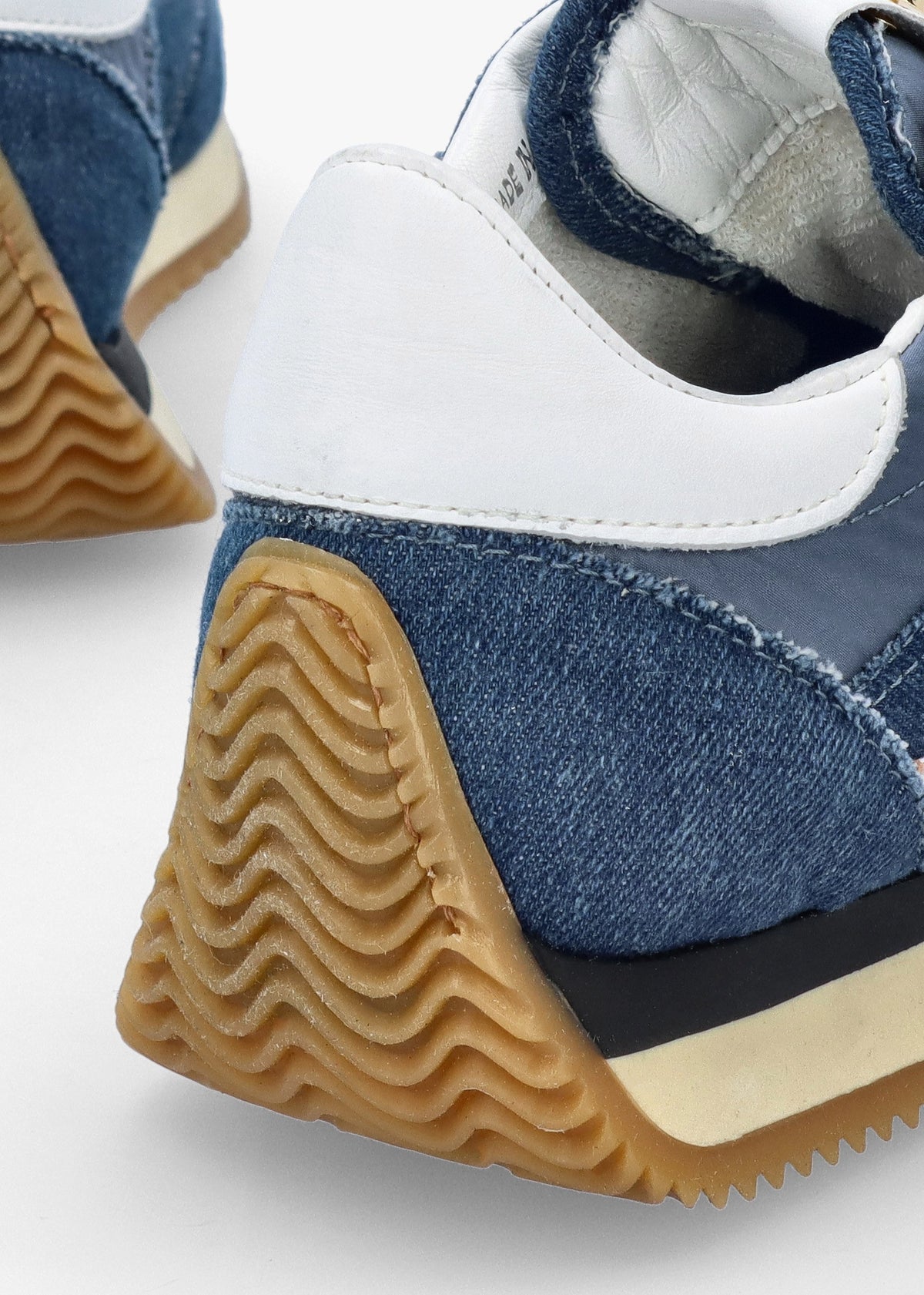 Movie Denim & Nylon Runner Trainers
