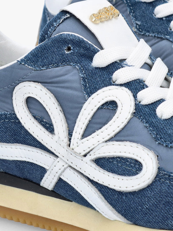 Movie Denim & Nylon Runner Trainers
