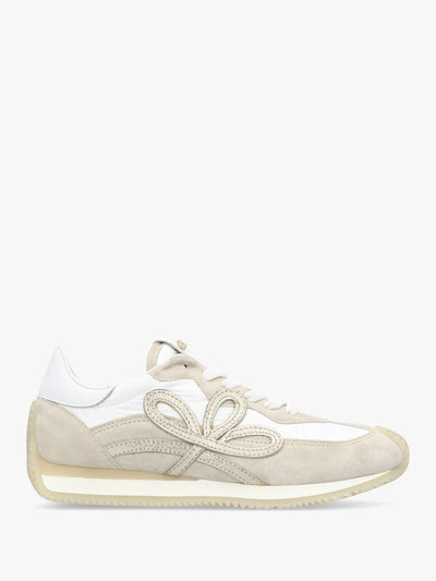 Movie Beige Suede & Nylon Runner Trainers