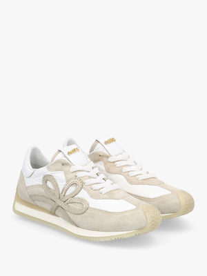 Movie Beige Suede & Nylon Runner Trainers