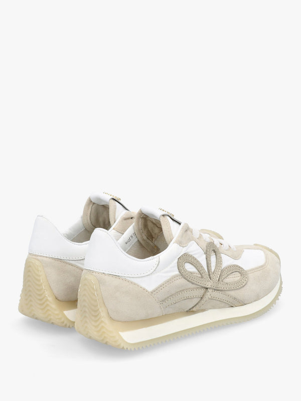 Movie Beige Suede & Nylon Runner Trainers