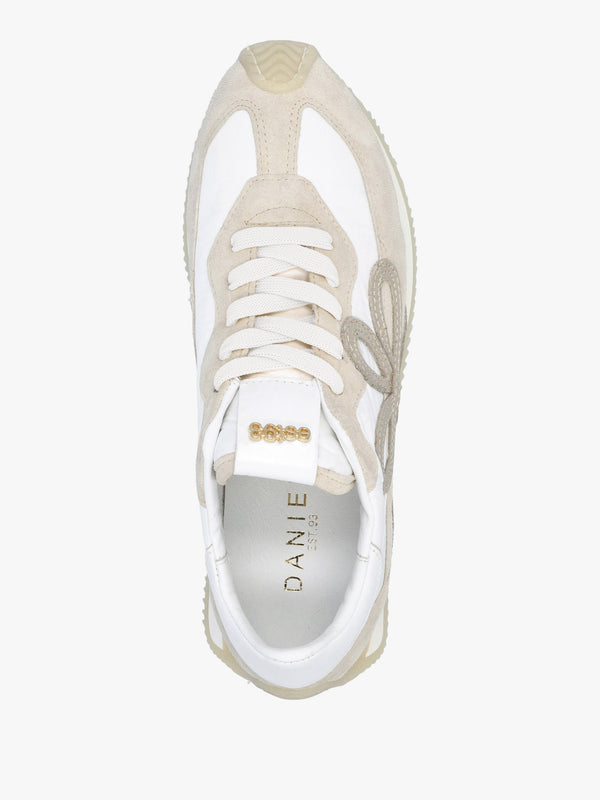 Movie Beige Suede & Nylon Runner Trainers