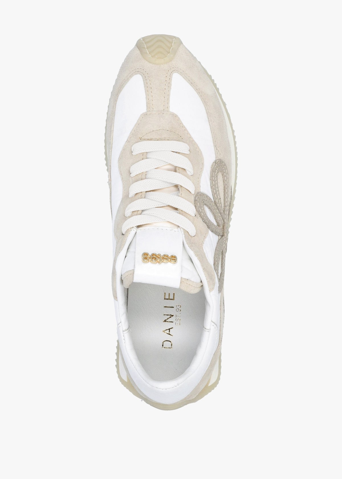 Movie Beige Suede & Nylon Runner Trainers
