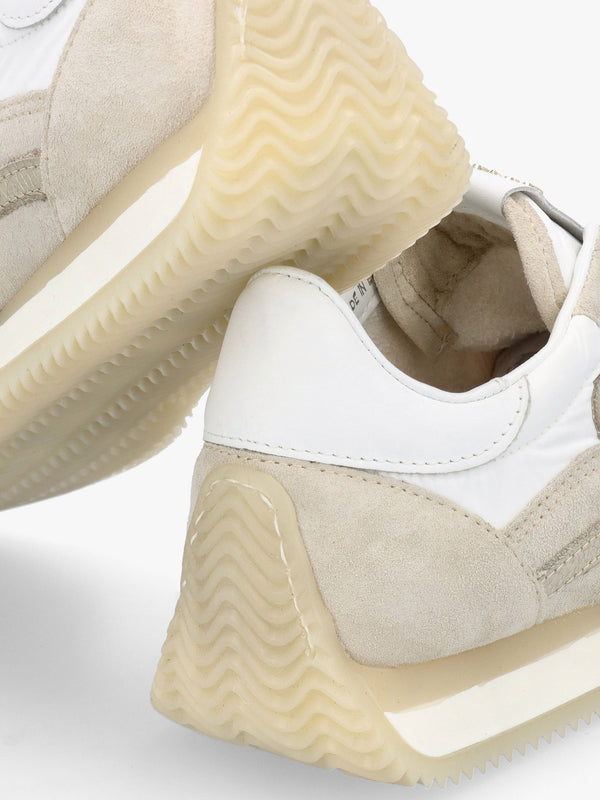 Movie Beige Suede & Nylon Runner Trainers
