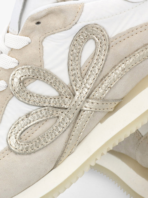 Movie Beige Suede & Nylon Runner Trainers