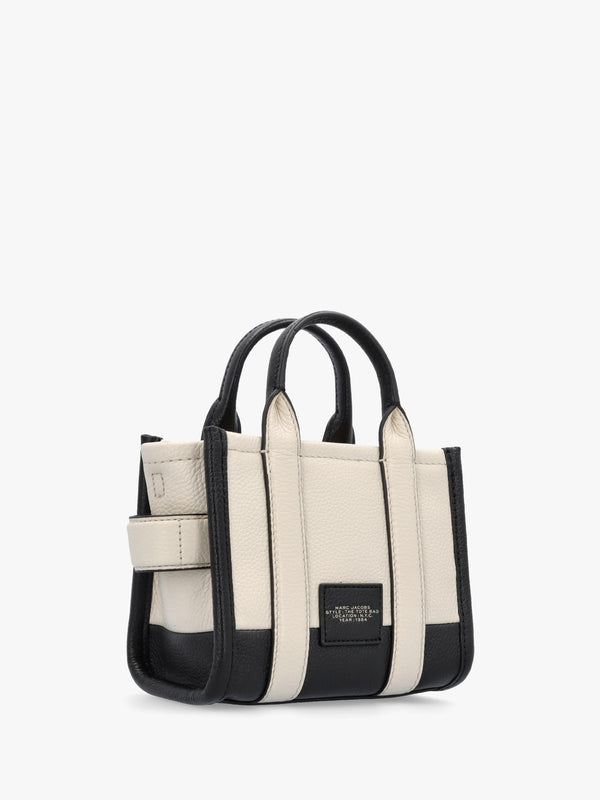 The Colorblock Leather Ivory Multi Cross-Body Tote Bag
