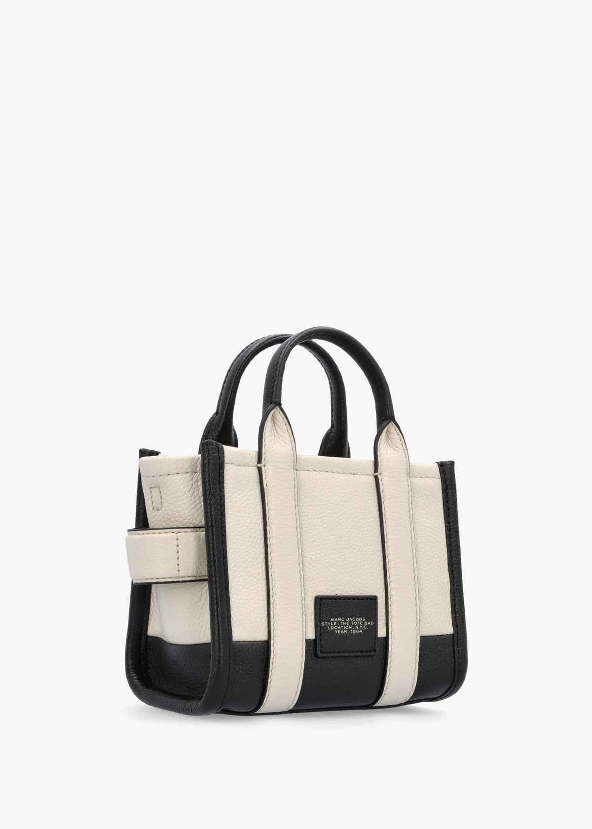 The Colorblock Leather Ivory Multi Cross-Body Tote Bag