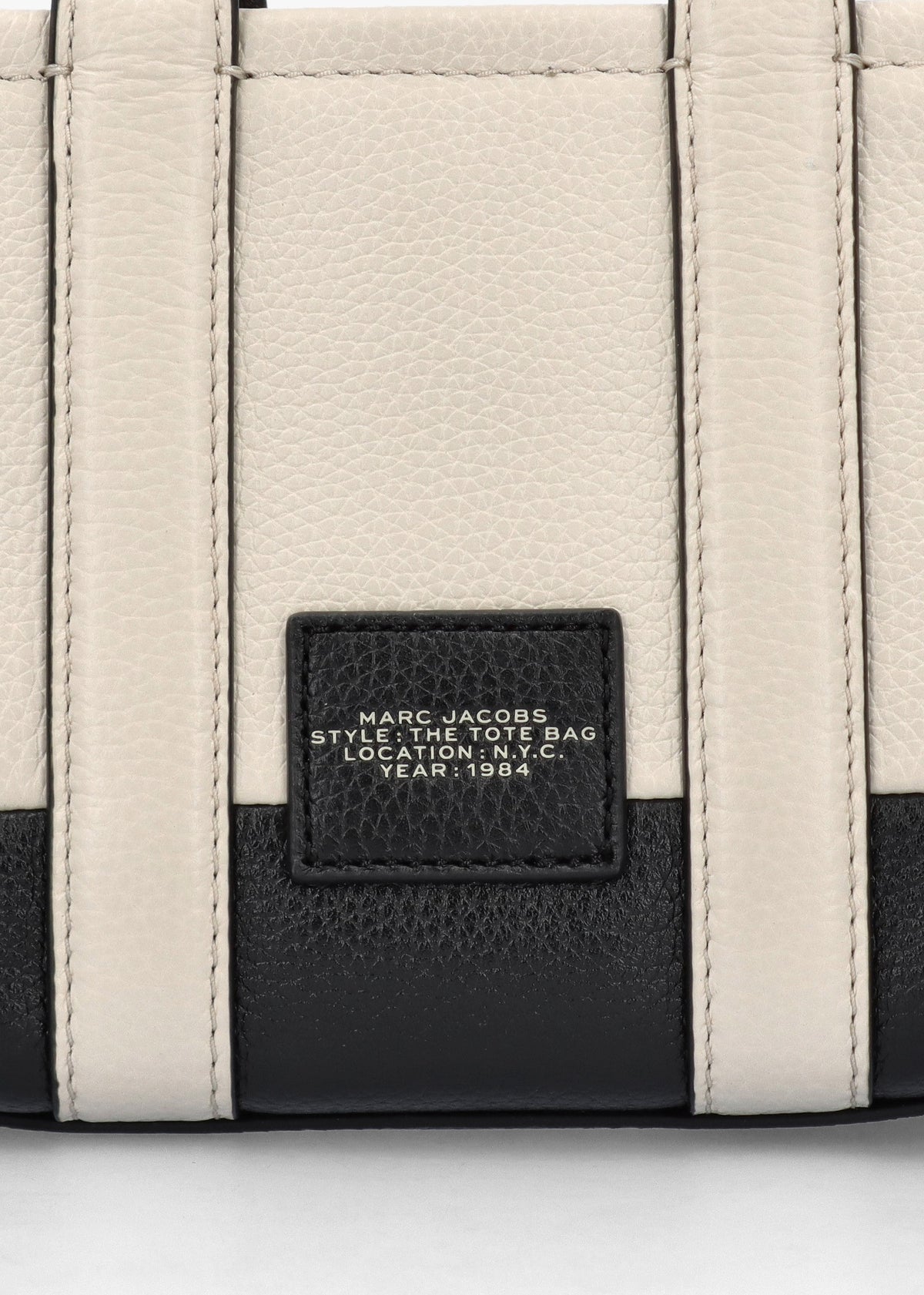 The Colorblock Leather Ivory Multi Cross-Body Tote Bag