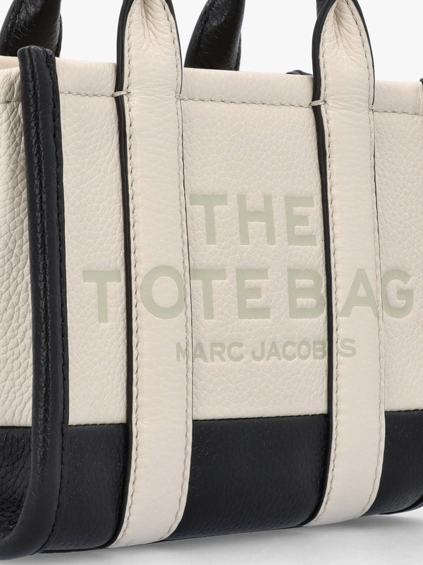 The Colorblock Leather Ivory Multi Cross-Body Tote Bag