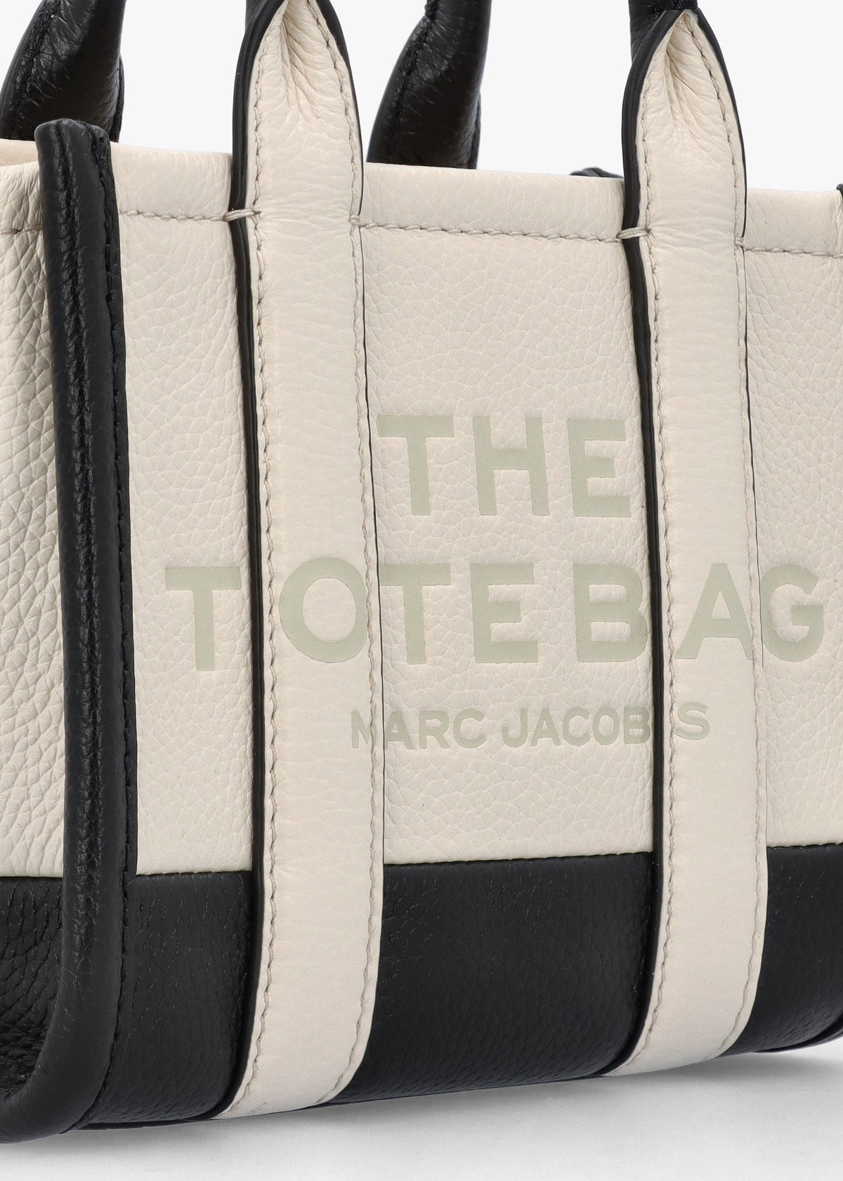 The Colorblock Leather Ivory Multi Cross-Body Tote Bag