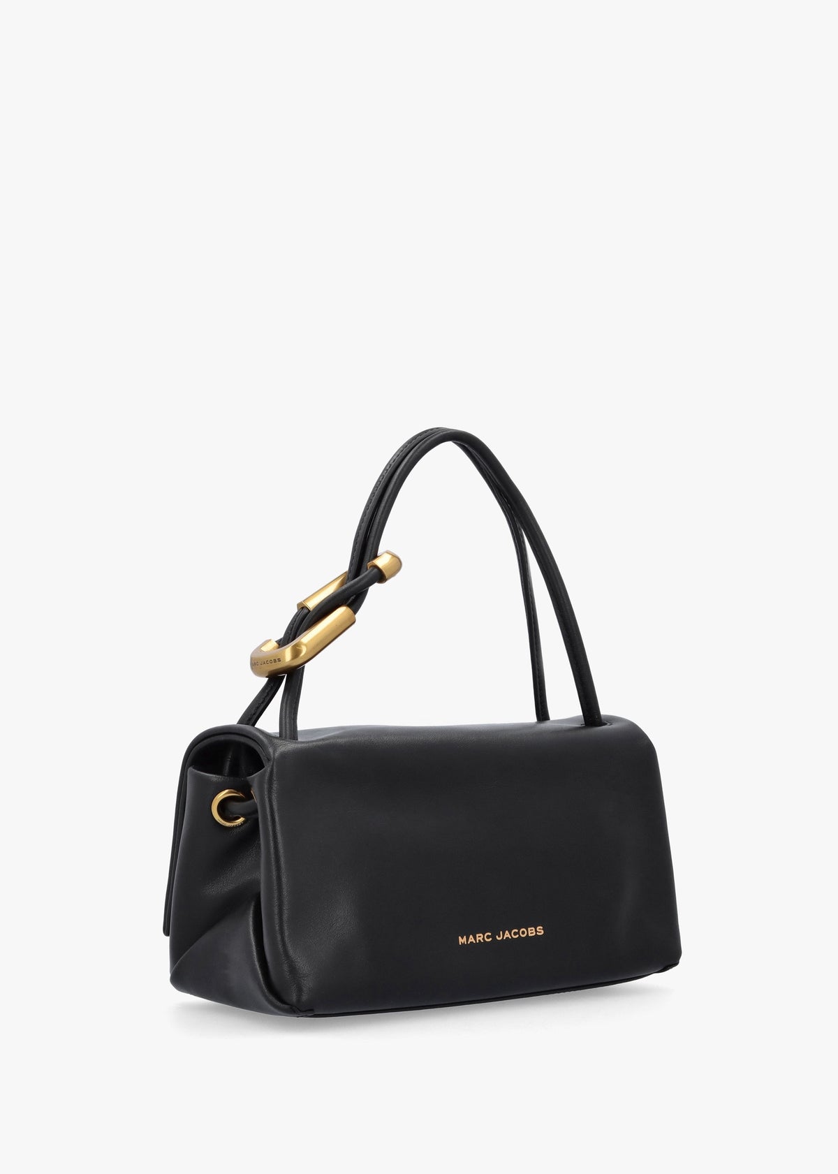 The Mini Dual Black Leather Bag