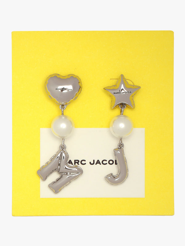 The MJ Balloon Pearl Silver Earrings