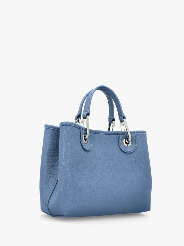 Myea Blue Shopper Bag With Pouch