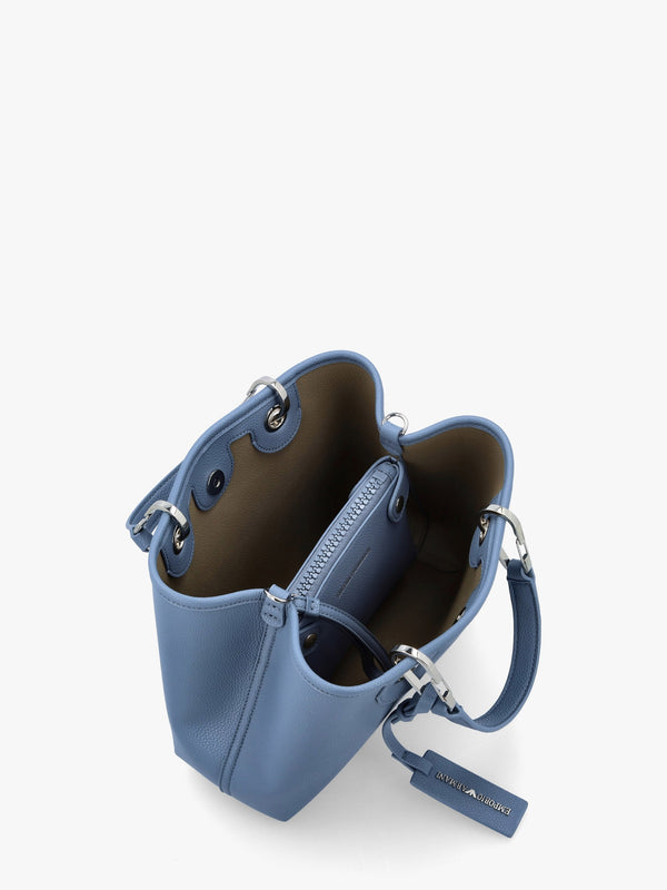 Myea Blue Shopper Bag With Pouch