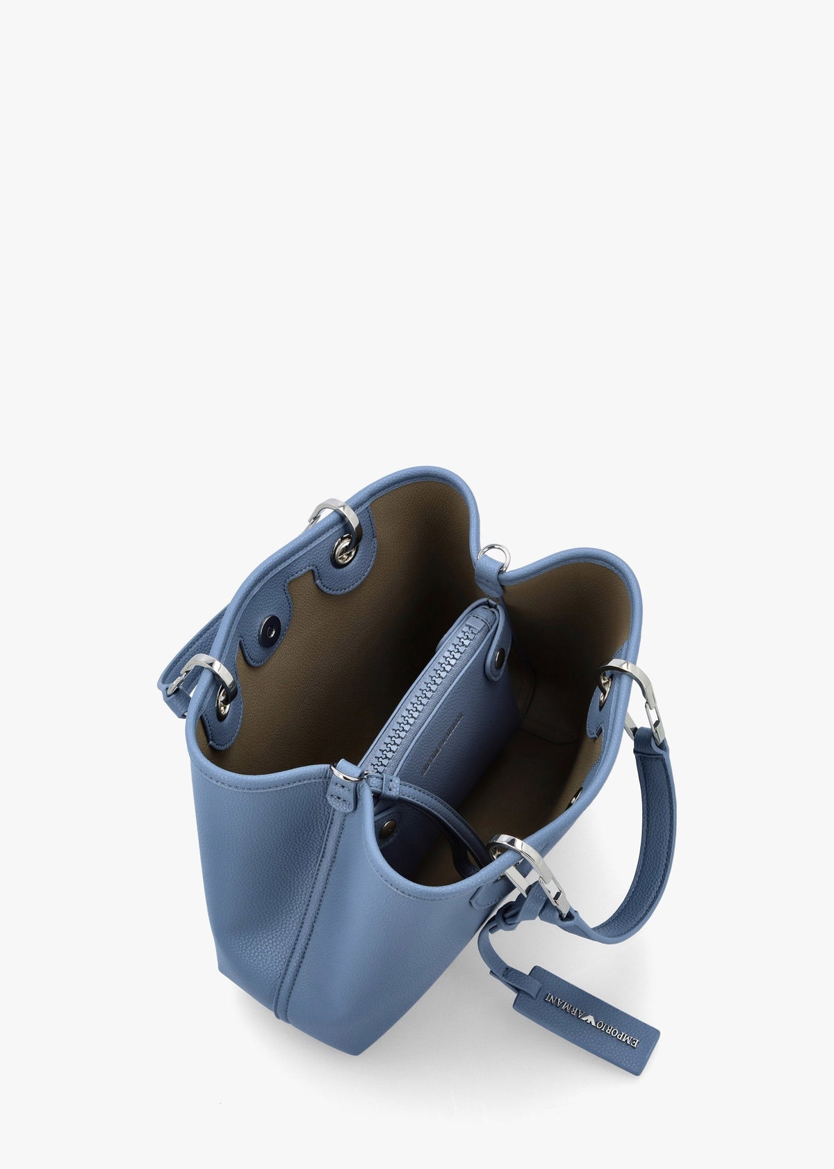 Myea Blue Shopper Bag With Pouch