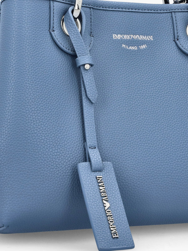 Myea Blue Shopper Bag With Pouch