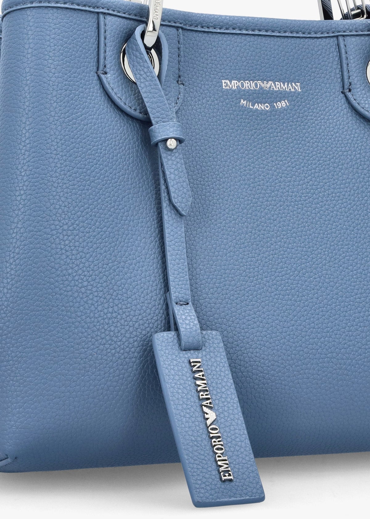 Myea Blue Shopper Bag With Pouch