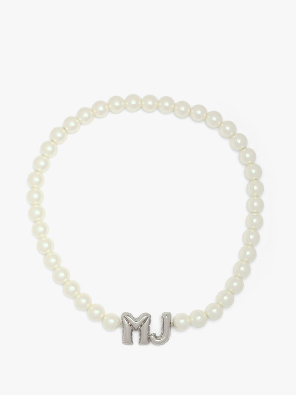 The Marc Jacobs Balloon Pearl Silver Necklace