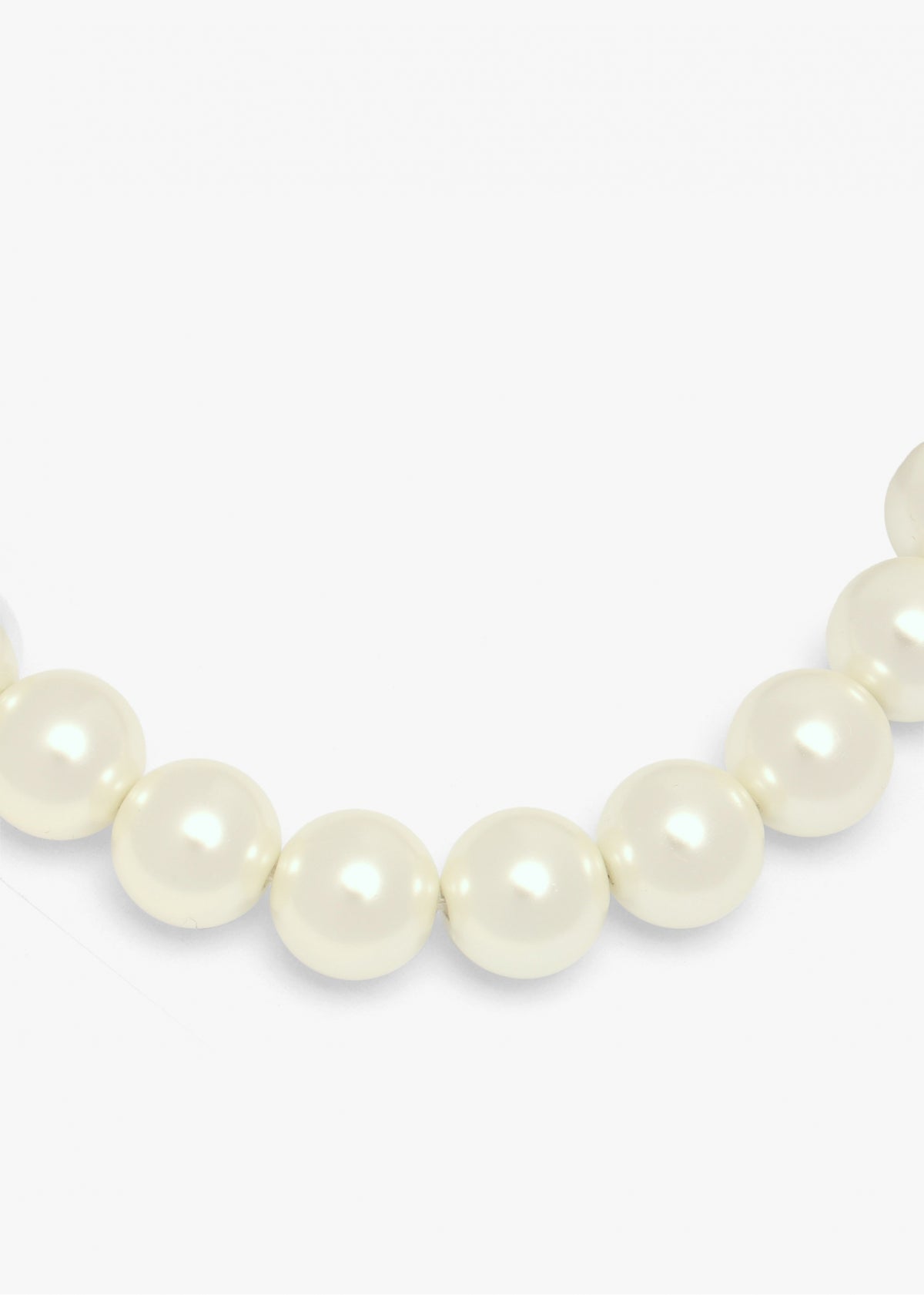 The Marc Jacobs Balloon Pearl Silver Necklace
