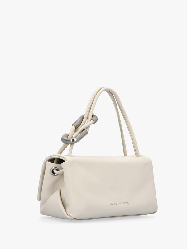 The Mini Dual Cloud White Leather Bag