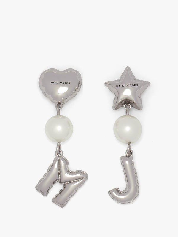 The MJ Balloon Pearl Silver Earrings