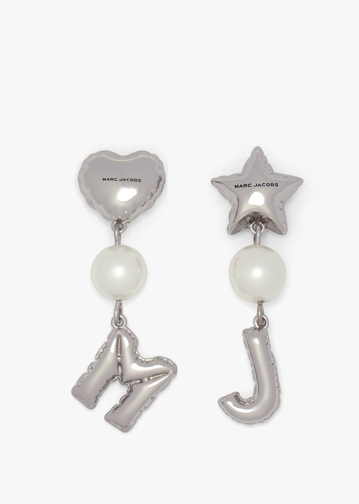 The MJ Balloon Pearl Silver Earrings