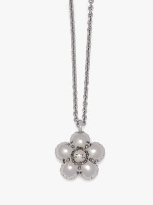 The Daisy Balloon Light Antique Silver Necklace