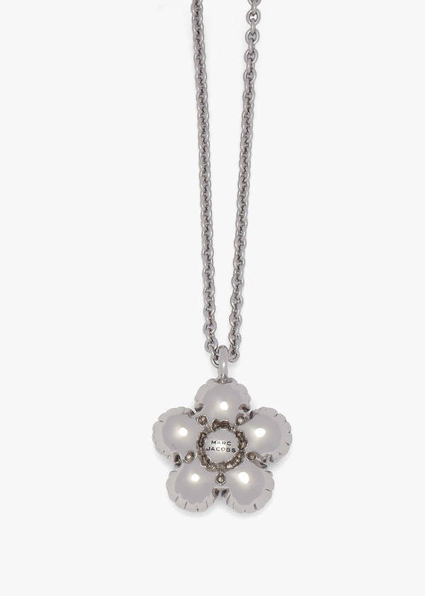 The Daisy Balloon Light Antique Silver Necklace