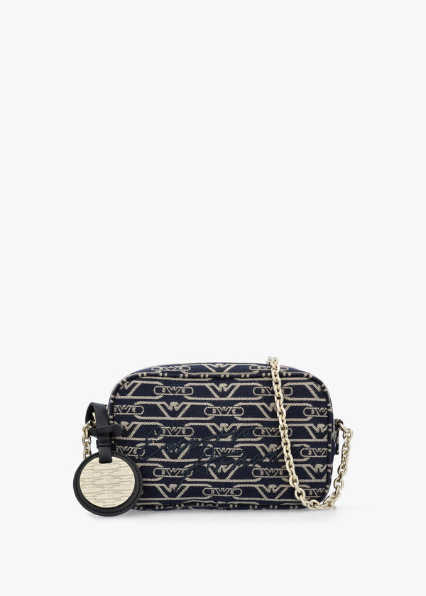 Canvas Jacquard Denim Camera Bag