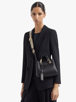 X Small Black Cross-Body Shopper Bag