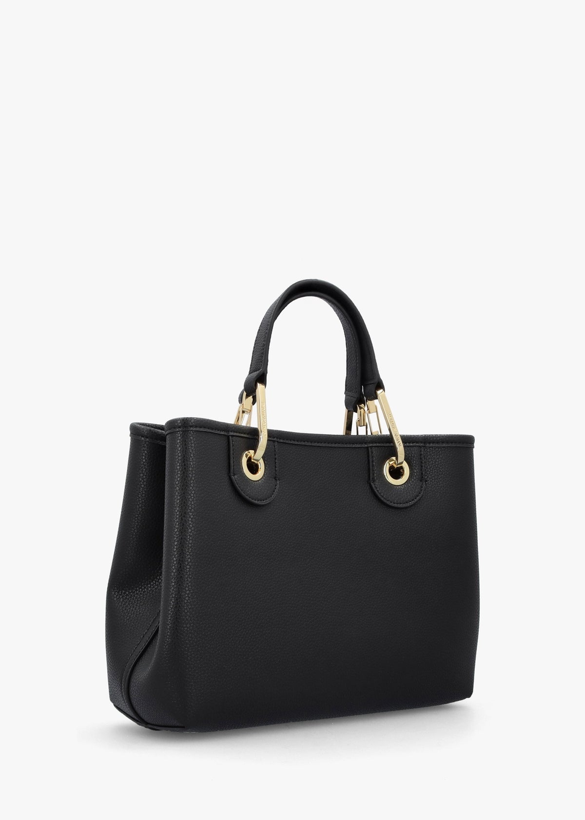 Myea Black Shopper Bag With Pouch