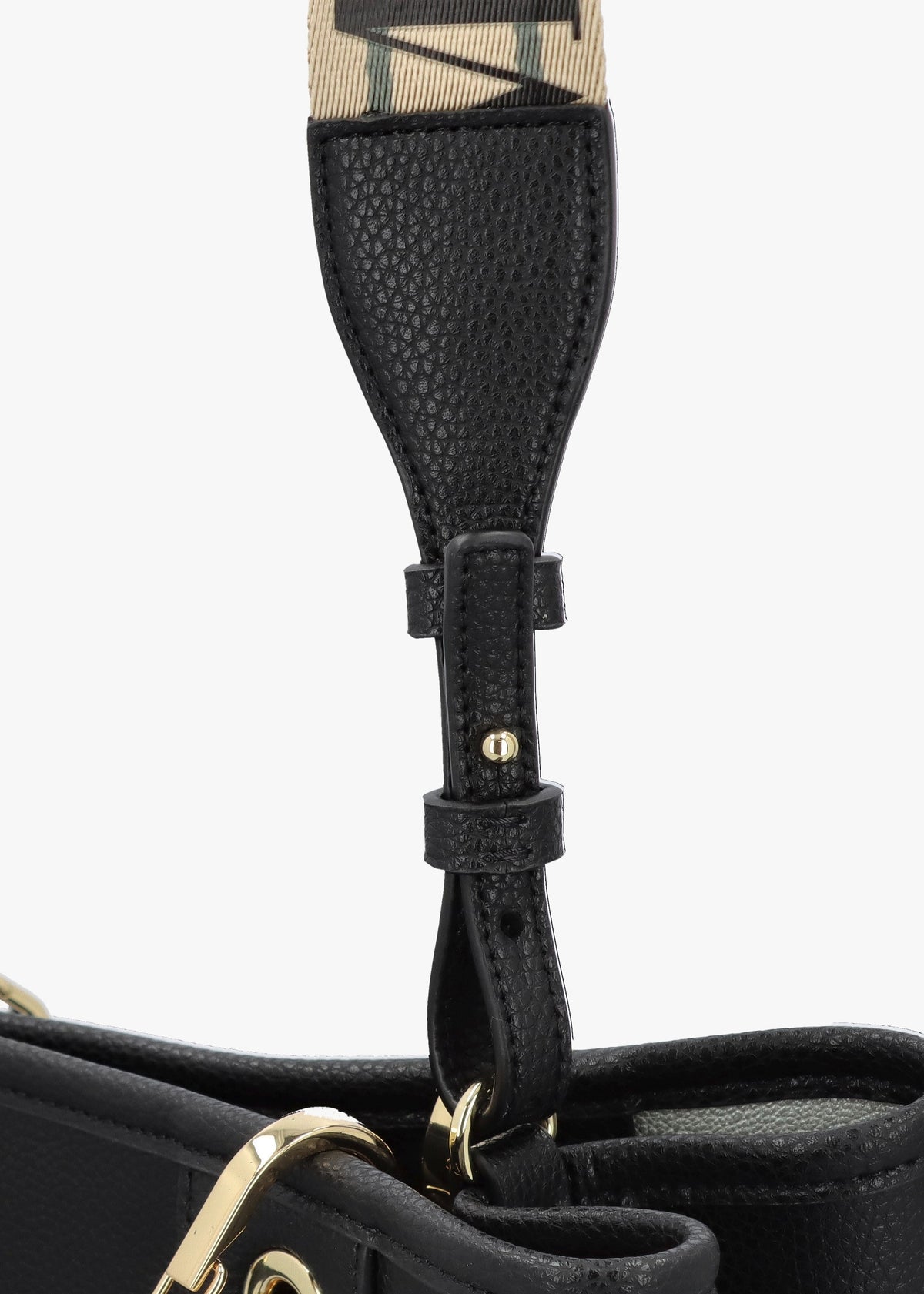 Myea Black Shopper Bag With Pouch