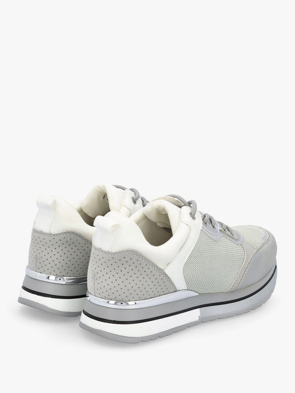 Whisp Grey Metallic Trainers