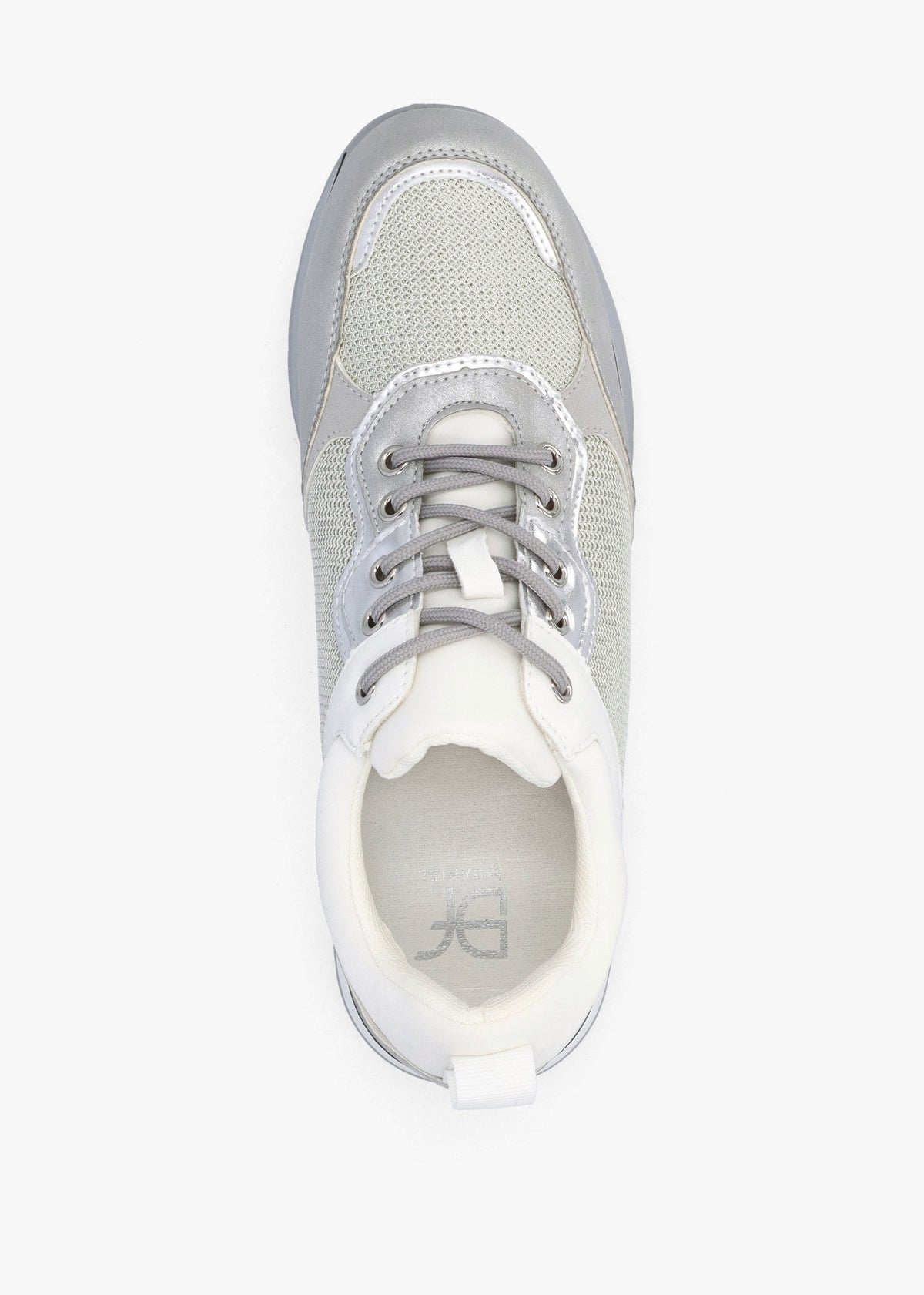 Whisp Grey Metallic Trainers