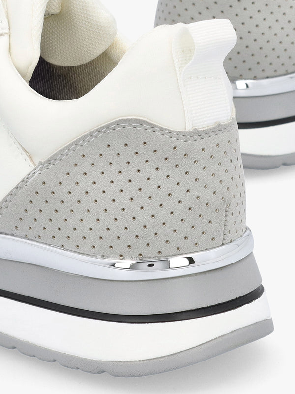 Whisp Grey Metallic Trainers
