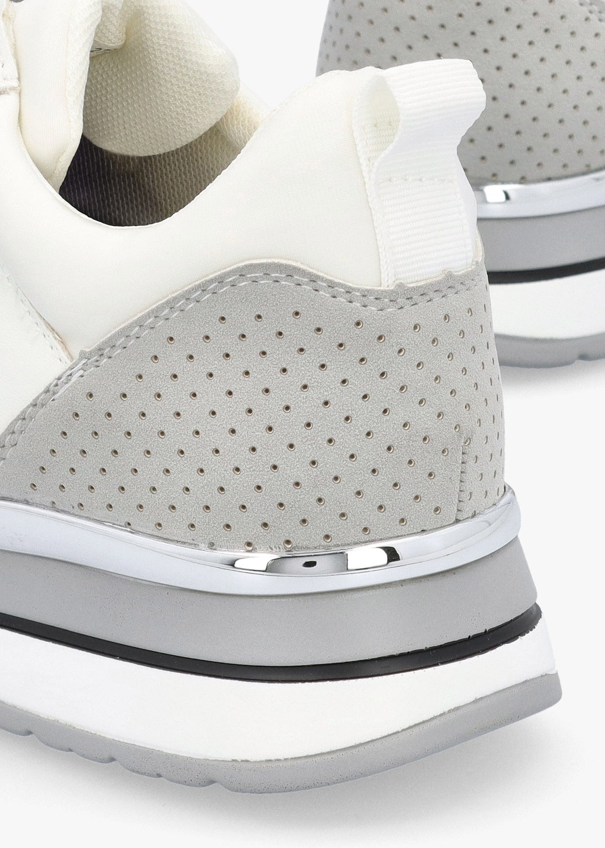 Whisp Grey Metallic Trainers
