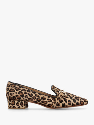 Pasco Leopard Pony Hair Snaffle Loafers