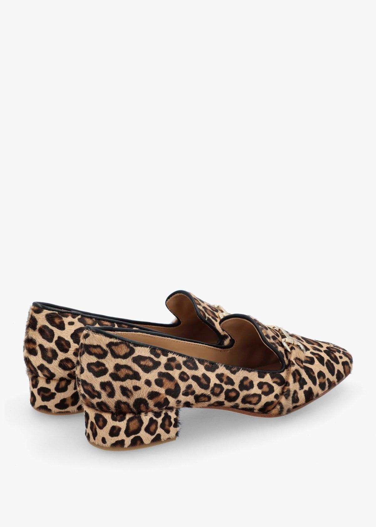 Pasco Leopard Pony Hair Snaffle Loafers