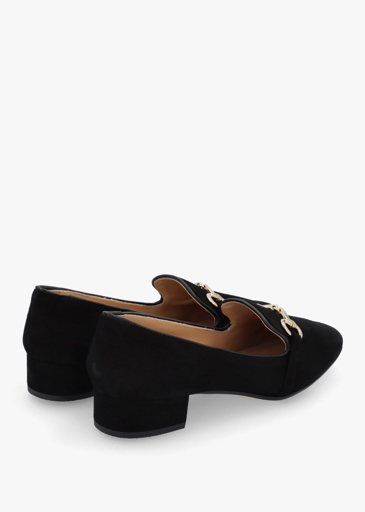 Pasco Black Suede Snaffle Loafers