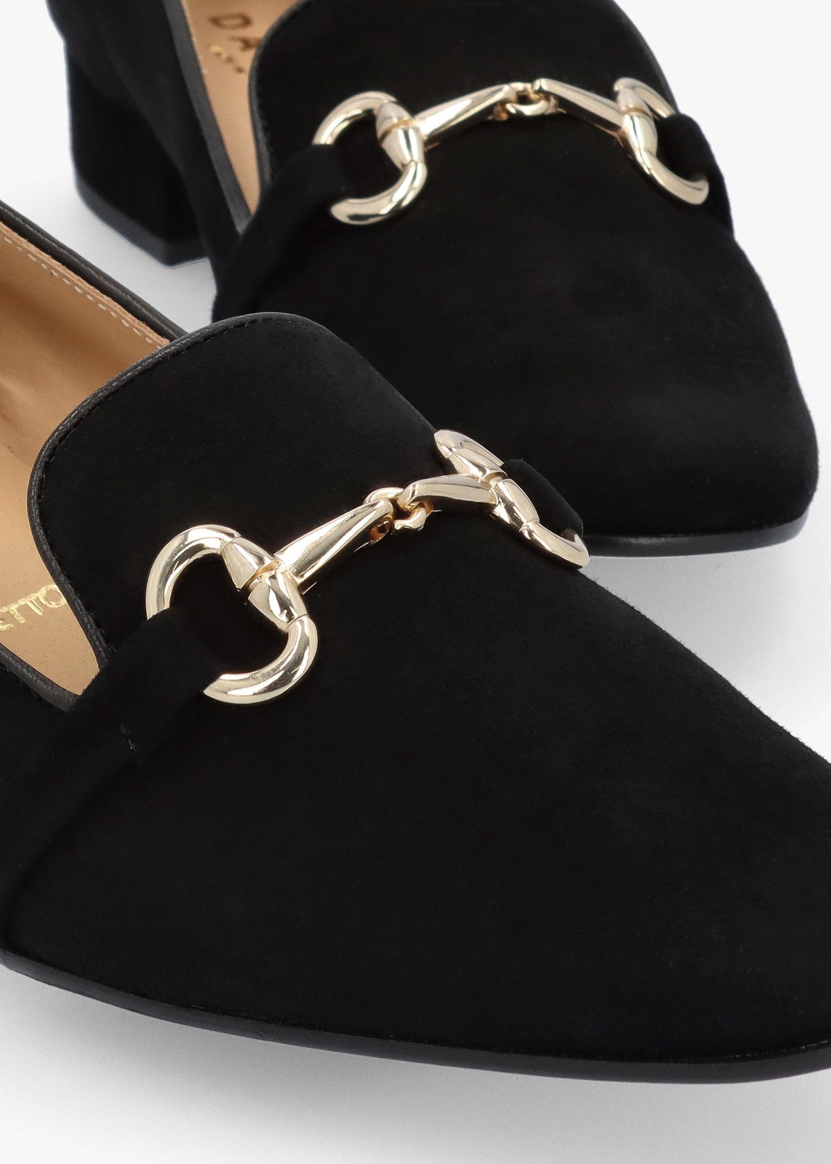 Pasco Black Suede Snaffle Loafers