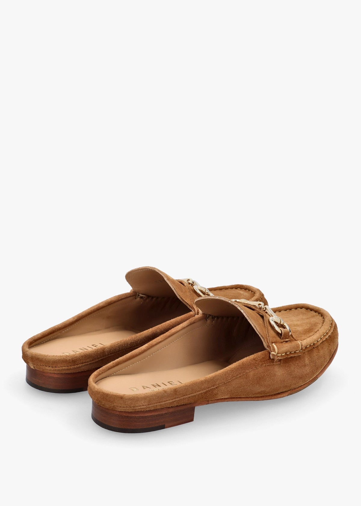 Pule Tan Suede Backless Mule Loafers