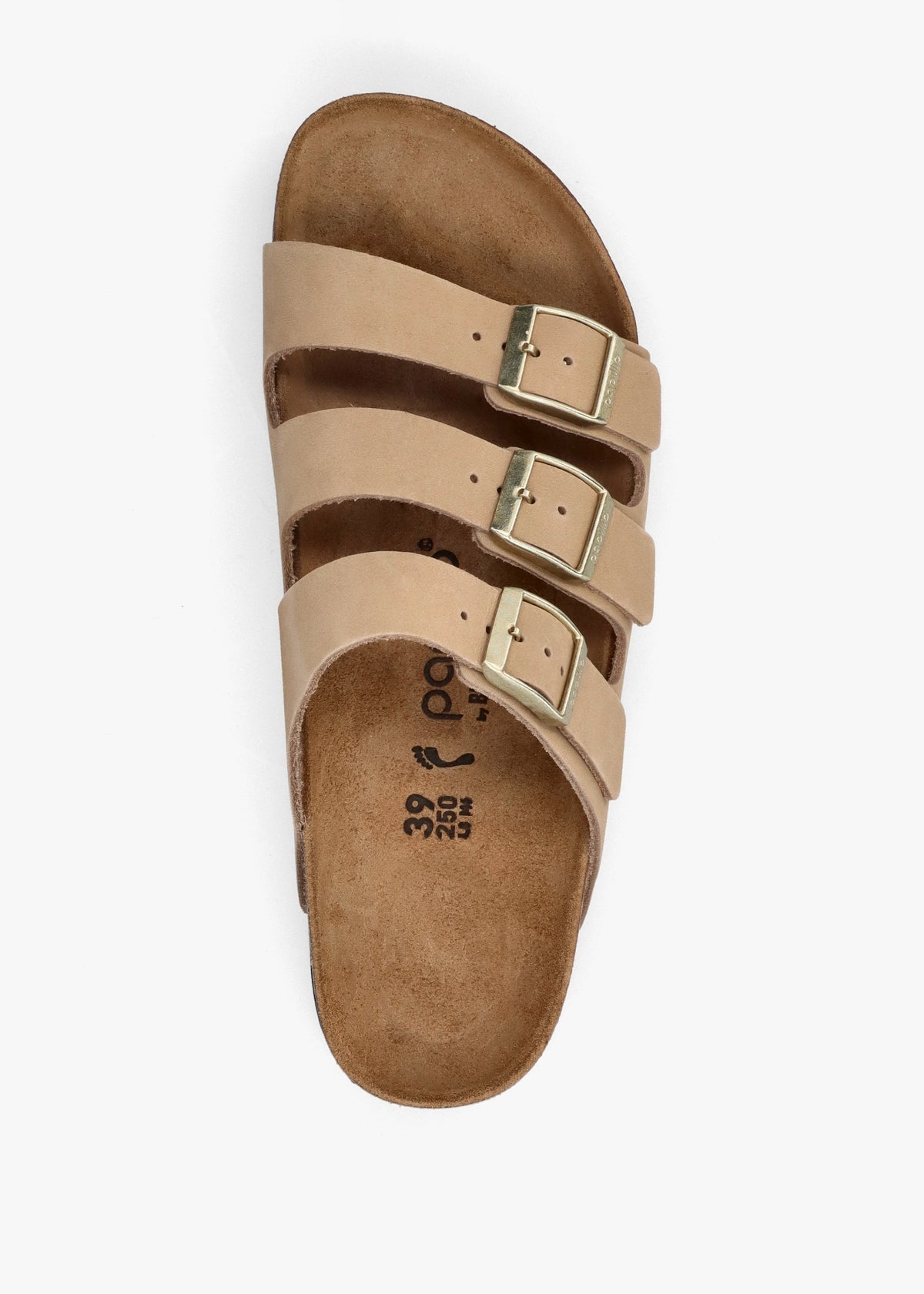 Florida III Pap Flex Platform Sandcastle Nubuck Leather Mules