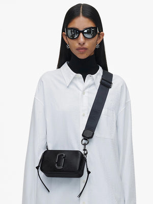 The Snapshot DTM Black Leather Camera Bag