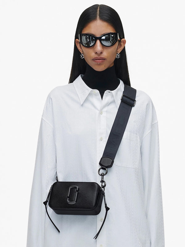 The Snapshot DTM Black Leather Camera Bag