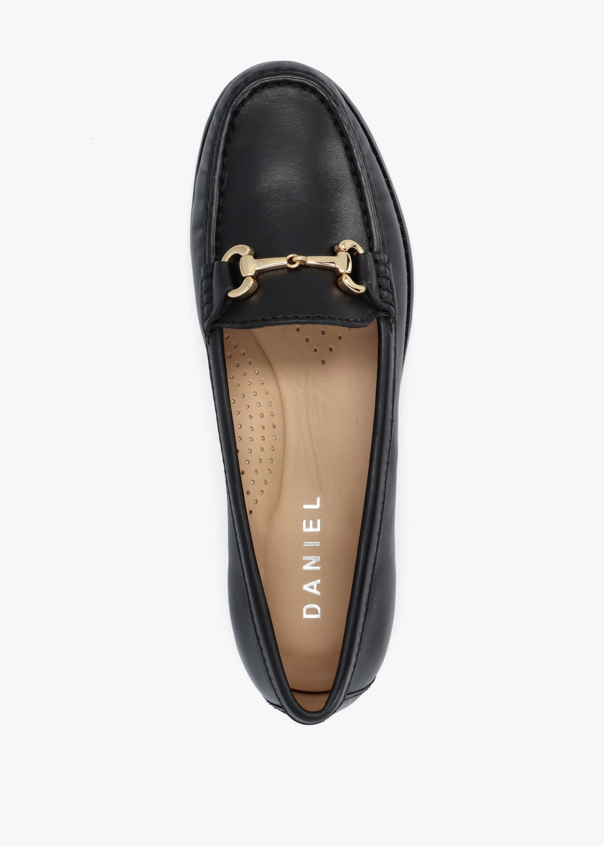 Galtro Black Smooth Leather Snaffle Loafers